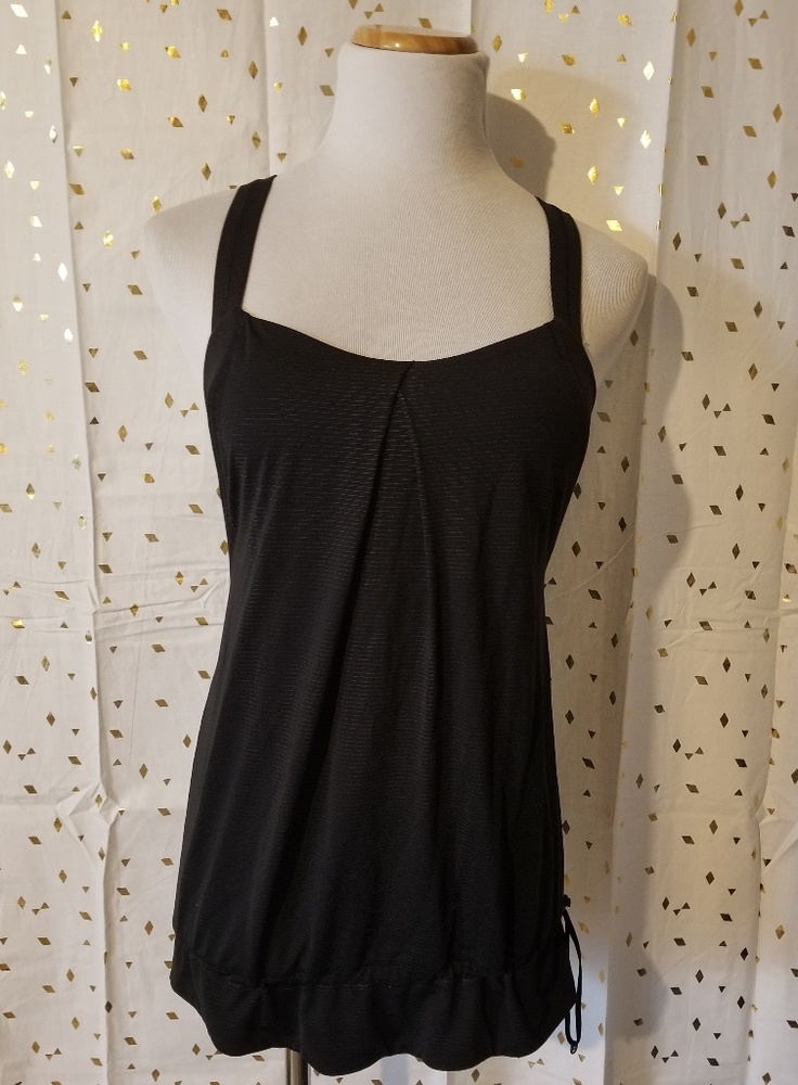 Lululemon racer back, black tank top